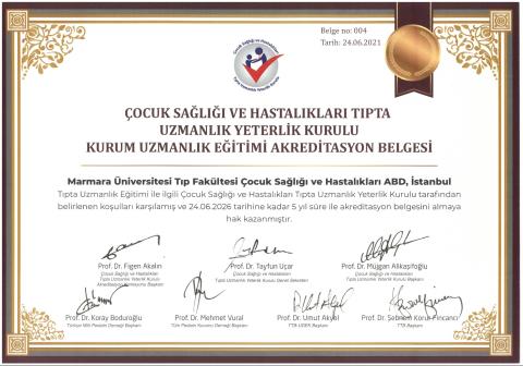 Çocuk Sağlığı ve Hastalıkları AD